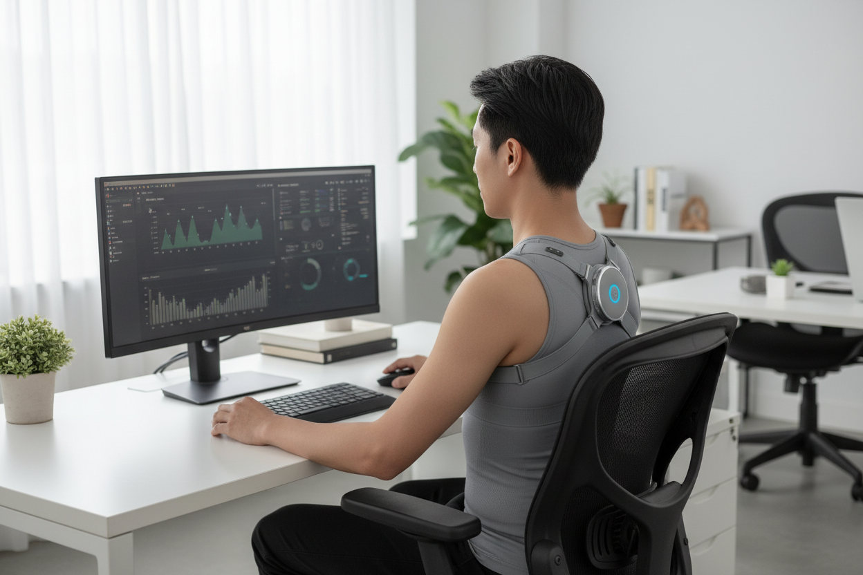 Posture Corrector at Desk